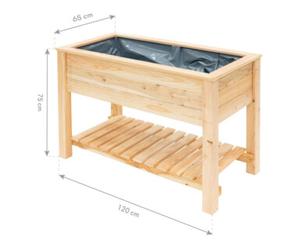 50NRTH GmbH Westmann Bac de jardin surélevé Emily 120 x 65 x 75 cm avec étagère Quantité:1