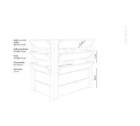 50NRTH GmbH Westmann Bac de jardin surélevé Premium XL 91 x 66 x 73 cm Quantité:1