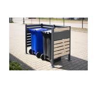 50NRTH GmbH Westmann Cache-poubelles Planum 2x240L 90 × 170 × 120cm Quantité:1