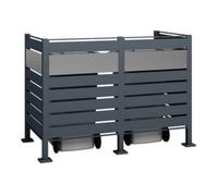 50NRTH GmbH Westmann Cache-poubelles Planum 2x240L 90 x 170 x 120 cm Quantité:1
