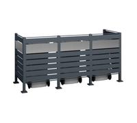 50NRTH GmbH Westmann Cache-poubelles Planum 3x240L 90 x 250 x 120cm Quantité:1