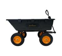 50NRTH GmbH Westmann Chariot de jardin en plastique Prakta L avec fonction basculante Noir Quantité:1
