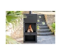 50NRTH GmbH Westmann Poêle de terrasse cheminée de jardin 41 × 70 × 229 cm avec grille de cuisson Quantité:1