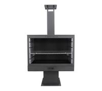 50NRTH GmbH Westmann Poêle de terrasse cheminée de jardin 50 × 90 × 160 cm avec grille de cuisson Quantité:1