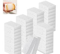 50Pack éponges Magiques en Melamine Blanc, 2X Plus Denses Gomme Magique Extra Durable avec Une Puissance de Nettoyage - Nettoyage Toutes Surfaces, Cuisines, Bains, Murs, Chaussures
