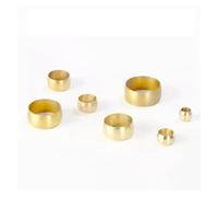 50pc Brass Sleeve For 5mm O/D Tube Air Compression Pneumatic Fitting Sleeve Ferrule Ring