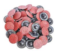 50pcs 1 "25mm Disque Abrasif Rouleau De Verrouillage R-Type Papier Abrasif À Changement Rapide Disque Abrasif 36/60/80/120/240 Grain,60