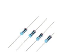 50pcs 1/2W Metal Film Resistor 1 1.2 1.5 10 12 15 100 120 150 R K Ohm 1K2 1K5 1% 0.5W Five-color Ring Resistance 1K 10K 100K 10R BIANMTSW(24R)
