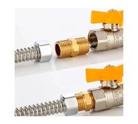 50pcs 1/8" 1/4" 3/8" 1/2" Male to Female Thread Hex Bushing Brass Pipe Connectors Brass Coupler Adapter Threaded Fitting NWPNLXEA(3l8 to 1l2)