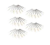 50pcs 1 Pouce Polissage Polissage Roue Ensemble Laine Feutre Coton | Tige montée de 3mm for accessoires d'outils rotatifs, Kit de polissage de Mini brosse(50pcs wool head,Shank 2.35mm)