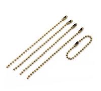 50pcs 10/12/15 Cm 2.4mm chaîne à billes chaînes de perles convient au porte-clés/porte-clés/poupées/étiquette connecteur d'étiquette à main bijoux à bricoler soi-même Chaîne de Perles à Billes(Bronze,