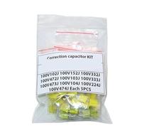 50PCS =10 Kinds * 5 PCS Correction Capacitor Package Kit KIT 100V 102J 152J 332J 472J 103J 333J 473J 104J 224J 474J NWPNLXEA