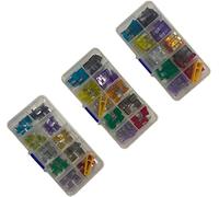 50pcs / 100pcs Les fusibles de la voiture mini-petit médium 2A-35A AMP AVEC CLIP BOX ASSORTMENT(50pcs Mini)