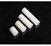 50pcs / 100pcs longueur 5-25mm M2.5 Noir Blanc Nylon Hex Femelle Entretoise En Plastique Montage Hexagone Filetage PCB Carte Mère Entretoise Pilier Conseil Écrou ( Color : White M2.5 , Size : 6mm (100