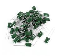 50pcs 100V Polyester film capacitor 2A102J 1NF 100V Capacitance Meters