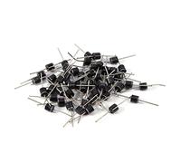 50pcs 10A10 Diode de Redresseur Axial 10A 1000V Assortiment de Diodes Kit Diode de Redressement Haute Tension pour Circuit Redresseur, Isolation, Régulateur de Tension, Protection de Polarité