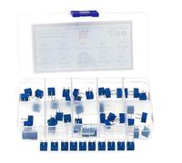 50Pcs 10values 3362 Potentiometer Package 3362P Adjustable Resistor DIY kit 101 102 202 502 103 203 503 104 204 105 NWPNLXEA