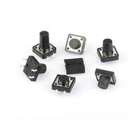 50pcs 12X12 Tact Switch DIP 4 Pin Key switch switch 4P 12 * 12 * 4.3MM/5MM/6MM/7MM/8MM/9MM/10MM/12MM NWPNLXEA(12x12x5MM)