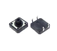 50PCS 12x12x7.3 mm Tactile Switches Square Push Button Tact Switch 12 * 12 * 7.3 mm switch B3F-4055 12 * 12 * 7.3mm Black Yellow NWPNLXEA(Gelb)