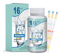 50Pcs 16 en 1 de Test d'eau Potable,Test d'eau sur pH,Test eau potable,Pour le Dureté totale de la Qualité de l'Eau,potable Kit de test d'eau,16 en 1 pour aquarium,piscine,spa,puits,eau du robinet