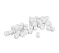 50PCS 16mm B lank Six Sided Dice,Plastic Dice,B lank White Dice Cubes with Rounded Corner for Board Games, DIY Sticker, Math Counting Teaching, Party Fun,16x16x16mm / 0.6x0.6x0.6in (White)