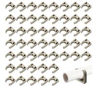 50pcs 20mm Tuyau Clips Set, Clip De Tuyau Pour Fixation Des Tuyaux D'eau, Gaz, Plastique, Tuyau Clips Pour Ateliers,Chantierssupport En U Pour Tuyau En Ppr (Gris)