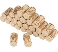 50pcs 22 *44 mm liège naturel Straightcorks bouchon de bouteille en bois