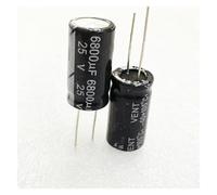50PCS 25V6800UF 6800uF 25V 105 Radial Electrolytic Capacitor 18 * 30mm AUOQKQUT