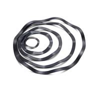 50pcs 27mm×34mm×0.4mm Rondelle ondulée en acier au manganèse noir, rondelle à ressort Multi - ondes, rondelle de roulement élastique ondulée
