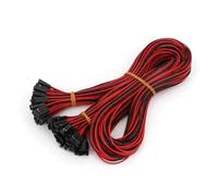 50Pcs 2Pin Female To Female Pitch 2.54mm 70cm Jumper Wire Connector 26AWG For 3D Printer MQXFCZUX