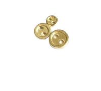 50Pcs 3,4,5mm DIY Doll Clothes Button Handmade Sewing Buttons For 1:12 1:6 Dolls Clothes Decorative Accessories(Golden,3mm)