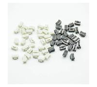 50pcs 3 * 6 * 4.3/4.5/5mm Panel PCB Momentary Tactile Tact Push Button Switch 2 Pin DIP Light Touch Keys Keyboard black/White NWPNLXEA(Black 50pcs,3x6x4.3mm)