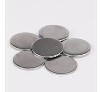 50Pcs 304 Disque Rond En Acier Inoxydable Épaisseur 1-3mm Plaque Ronde En Acier Inoxydable Diamètre 14mm Disque Tôle Circulaire Disque(14 * 2mm)