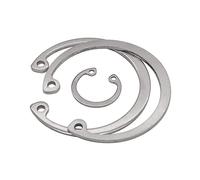 50pcs 304 en acier inoxydable M8 ~ M15 trou intérieur Circlip arbre Circlip interne Type C pince de carte de retenue rondelle de verrouillage à ressort(50pcs M10)
