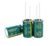 50PCS 3300UF 35V 35V3300UF Aluminum Electrolytic Capacitor high-frequency 16X25MM