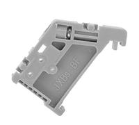 50Pcs 35mm Rail Din Terminal Rail Din Arrêts Bloc Fin Bouchon Clips De Montage Gris (Modèle 13)