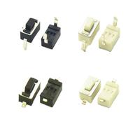 50PCS 3X6X4.3/5mm 2Pin Light Touch Button Switch Not-Fixed SMD/DIP Mounting Surface Momentary Tact Switch Key Button Swith NWPNLXEA(Black 3x6 DIP,H 4.3MM_50PIECES)