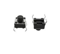 50Pcs 4 Pin SMD Switch DIP Panel PCB Momentary Tactile Tact Push Button Self-reset Switch 6mm*6 * 4.3/5/6/7/8/9/10/11/12/13mm NWPNLXEA(6x6x6mm)