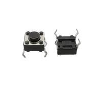 50Pcs 4 Pin SMD Switch DIP Panel PCB Momentary Tactile Tact Push Button Self-reset Switch 6mm*6 * 4.3/5/6/7/8/9/10/11/12/13mm NWPNLXEA(6x6x4.3mm)