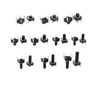 50PCS 4Pin DIP Self-reset SMD Switch 6 * 6 * 4.3/5/6/7/8/9/10/11/12/13MM 6x6mm PCB Panel Momentary Tactile Tact Push Button NWPNLXEA(6x6x8mm)