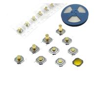 50PCS 5.2 * 5.2 High 1.5-6.0 touch tact switch 4 PIN Metal SMD Tactile 12V Push Button Switch copper feet NWPNLXEA(1.7MM)