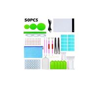 50pcs 5d diy diamant peinture outil boîte à outils artisanat ensemble