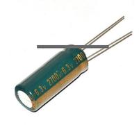 50PCS 6.3V2700UF Aluminum Electrolytic Capacitor 2700UF 6.3V 10 * 20mm EKFBQBGW