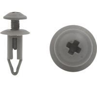 50pcs 6mm Trou 13mm Tête garniture en plastique car clips retenue porte gris Rivet