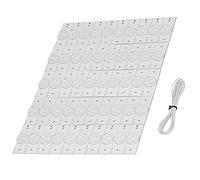 50pcs 6v Perles de Lampes Lens SMD TV de réparation LED Composants de contrôle Industriel avec Fil de 2 mètres