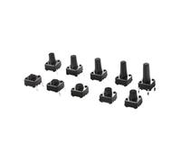 50PCS 6x6mm Panel PCB 6X6X5/4.3/6/7/8/9/10/12MM Tact Switch Push Button Switch 12V 4PIN DIP Switch For TV/Toys/home NWPNLXEA(6x6x11mm)
