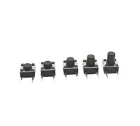 50PCS 6x6mm Side 2Pins Push Button Switch Panel PCB Momentary Tactile Tact Switch DIP 2pin 6x6x4.3/5/6/7/8 MM 6 * 6 * 4.3MM NWPNLXEA(6x6x8mm)