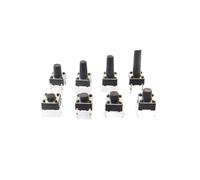 50PCS 6X6x4.3/6/7/8/9/10/12mm Tact Switch Tactile Push Button Switch Kit Sets DIP 4P Switch NWPNLXEA(6X6x7mm)
