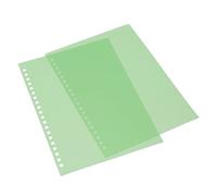 50pcs A5 20 Trous Feuille Protecteur Couverture De Reliure En Papier pour Présentation De Bureau D'école(Vert), Machine À Relier/Sceller