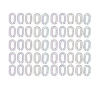 50PCS Acrylic Linking Rings, Acrylic Chain Link Transparent Link Rings for Chains Purse Eyeglass DIY Craft Bags Making and Jewlery Making